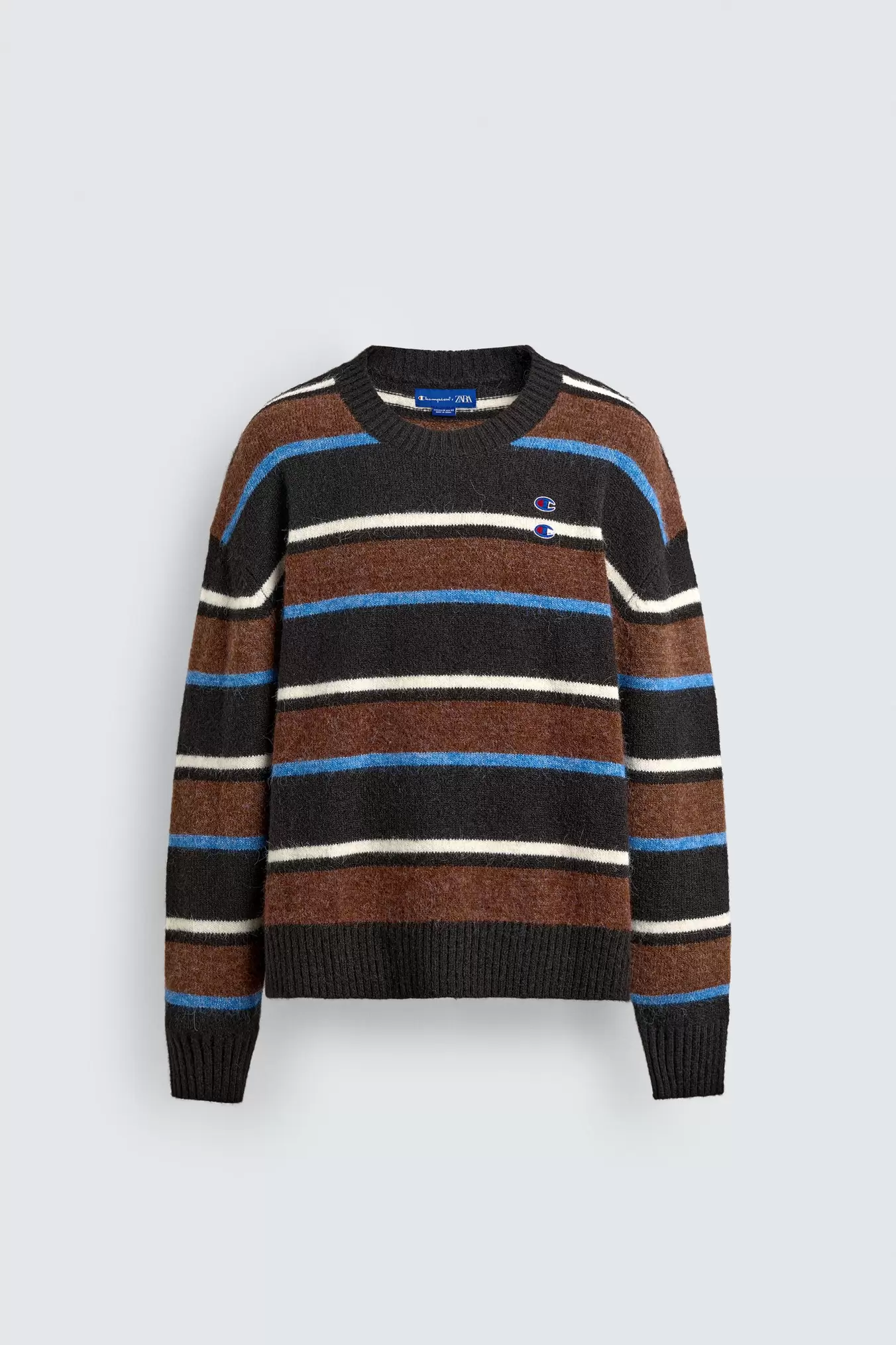 CHAMPION ® X ZARA PATCH STRIPED SWEATER