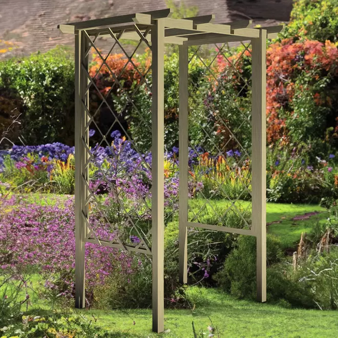 Shire 2 x 1m Arch Trellis Pergola
