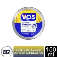 VO5 SurfStyle Hair Cream for Matt Finish and Natural Hold for All Hair, 150ml