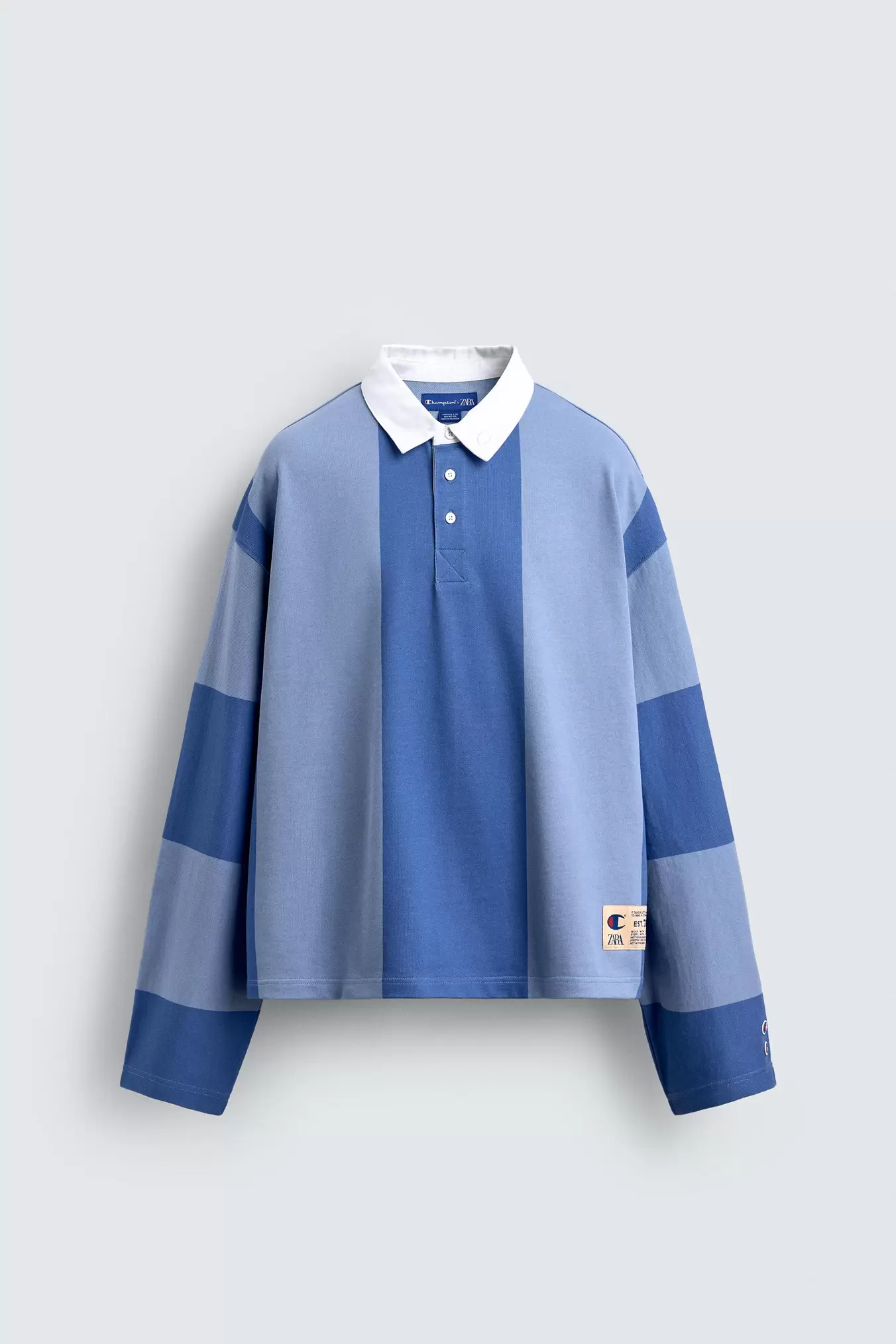 CHAMPION ® X ZARA COLOUR BLOCK POLO SHIRT