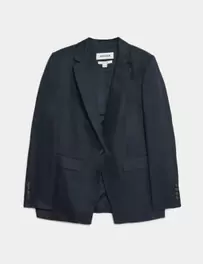 Pure Linen Single Breasted Blazer