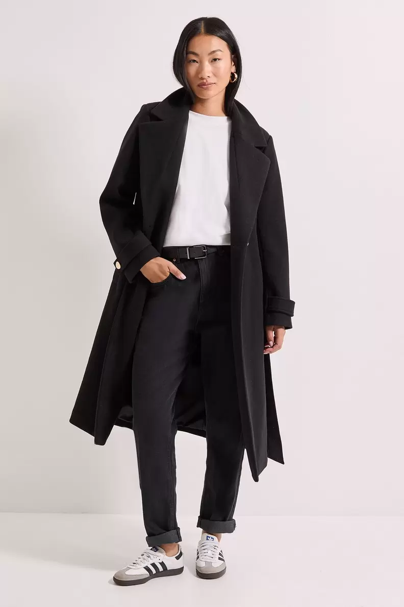 Petite Belted Coat