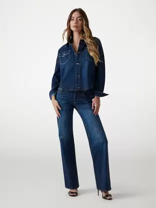 Low rise slouchy jeans