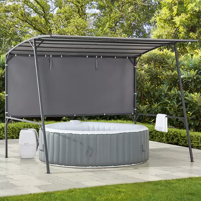 Sunjoy Vodno Grey Fabric Pergola 2.84 x 2.20m