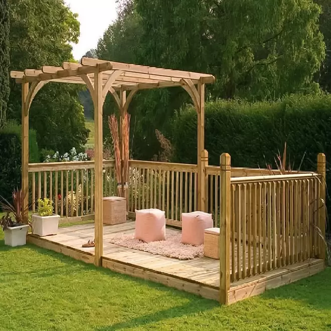 Forest Garden Ultima Pergola and Decking Kit 2.4 x 4.8m