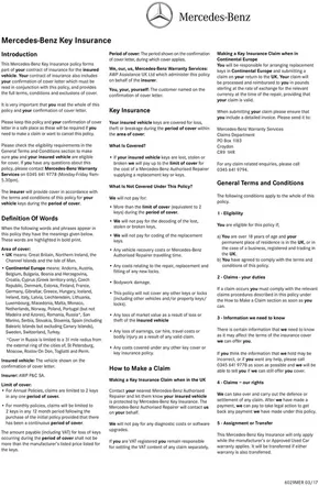Mercedes-Benz catalogue in Nuneaton | Approved Used Key Insurance Policy | 2025-06-27T00:00:00.000Z - 2026-06-27T00:00:00.000Z