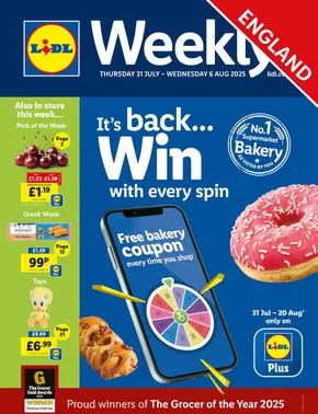 Lidl catalogue in Hadley | Offers for bargain hunters | 2025-07-31T00:00:00.000Z - 2025-08-06T00:00:00.000Z