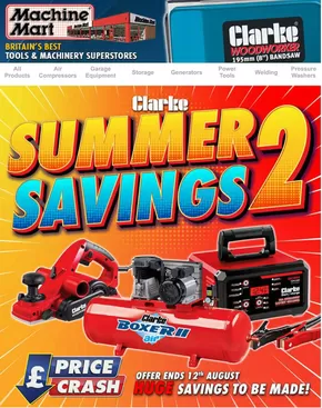 Machine Mart catalogue in Bristol | Summer Savings 2 | 2025-07-25T00:00:00.000Z - 2025-08-12T00:00:00.000Z