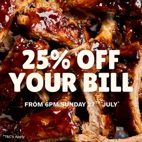 T.G.I. Friday's catalogue in Taunton | 25% Off Your Bill | 2025-07-28T00:00:00.000Z - 2025-08-09T00:00:00.000Z