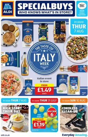 Aldi catalogue in Romford | Exclusive deals and bargains | 2025-07-31T00:00:00.000Z - 2025-08-10T00:00:00.000Z