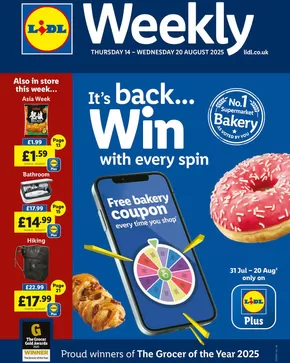 Lidl catalogue in Droitwich | Attractive special offers for everyone | 2025-08-14T00:00:00.000Z - 2025-08-20T00:00:00.000Z