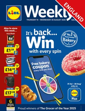 Lidl catalogue in London | Exclusive deals and bargains | 2025-08-07T00:00:00.000Z - 2025-08-20T00:00:00.000Z