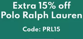 The Hut catalogue | Extra 15% Off Polo Ralph Lauren | 2025-08-19T00:00:00.000Z - 2025-09-13T00:00:00.000Z
