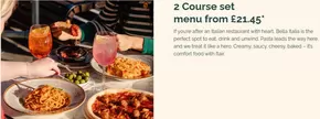 Bella Italia catalogue in Hove | 2 Course Set Mendu From £21.45. | 2025-09-04T00:00:00.000Z - 2025-09-17T00:00:00.000Z
