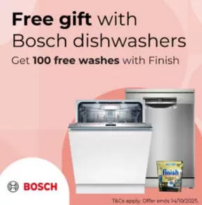 Free Gift With Bosch Dishwashers
