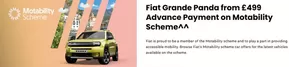 Fiat Grande Panda from £499 Advance Payment on Motability Scheme