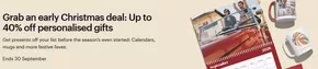 Vistaprint catalogue in Solihull | Grab An Early Christmas Deal: Up To 40% Off Personalised Gifts | 2025-09-19T00:00:00.000Z - 2025-09-30T00:00:00.000Z