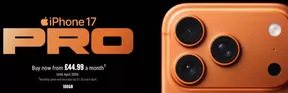 Carphone Warehouse catalogue in Clydebank | iPhone 17 Pro!  | 2025-09-22T00:00:00.000Z - 2025-10-25T00:00:00.000Z