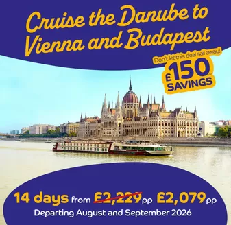 Shearings catalogue | Cruisse The Danube To Vienns And Budapest | 2025-09-25T00:00:00.000Z - 2026-09-30T00:00:00.000Z