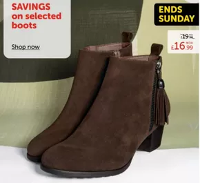Savings On Selected Boots