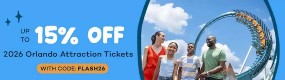 Attraction Tickets catalogue | Up To 15% Off! | 2025-10-01T00:00:00.000Z - 2026-01-01T00:00:00.000Z