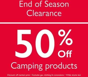 Squires Garden Centres catalogue in East Horsley | 50% Off Camping Products | 2025-10-01T00:00:00.000Z - 2025-11-18T00:00:00.000Z