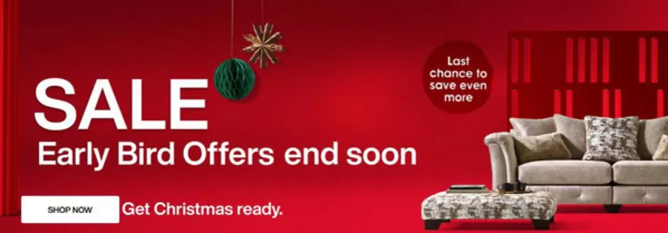 Furniture Village catalogue | Sale Early Bird Offers Ens Soon | 2025-10-02T00:00:00.000Z - 2025-11-30T00:00:00.000Z