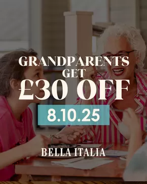 Bella Italia catalogue in Guildford | Grandparents Get £30 Off | 2025-10-02T00:00:00.000Z - 2025-10-08T00:00:00.000Z