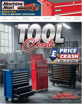 Machine Mart catalogue in Whyteleafe | Tool Chests! | 2025-10-06T00:00:00.000Z - 2025-10-14T00:00:00.000Z