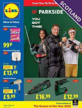 Lidl catalogue in Hawick | Great discounts on selected products | 2025-10-16T00:00:00.000Z - 2025-10-22T00:00:00.000Z