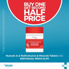 Rowlands Pharmacy catalogue in Jedburgh | Buy One Get Second Half Price! | 2025-10-09T00:00:00.000Z - 2025-10-24T00:00:00.000Z