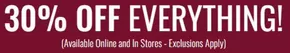 30% Off Everything/
