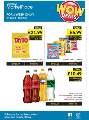 Musgrave MarketPlace catalogue in Bodmin | WOW DEALS | 2025-10-15T00:00:00.000Z - 2025-10-29T00:00:00.000Z