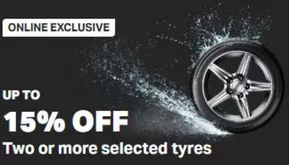 Halfords catalogue | Up To 15% Off Tow Or More Selected Tyres | 2025-10-15T00:00:00.000Z - 2025-11-06T00:00:00.000Z