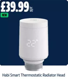 Screwfix catalogue in Wigan | Habi Smart Thermostatic Radiator Head | 2025-10-21T00:00:00.000Z - 2025-11-05T00:00:00.000Z
