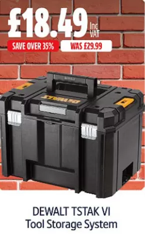 Screwfix catalogue in Wigan | Dewalt Tstakt Vl Tool Storage System | 2025-10-21T00:00:00.000Z - 2025-10-31T00:00:00.000Z