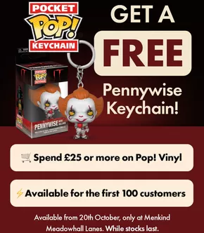Menkind catalogue | Get A Free Pennywise Keychain! | 2025-10-22T00:00:00.000Z - 2025-10-25T00:00:00.000Z