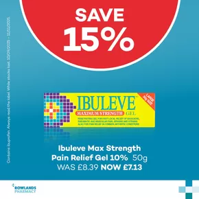 Rowlands Pharmacy catalogue in Southport | Save 15%! | 2025-10-23T00:00:00.000Z - 2025-11-09T00:00:00.000Z