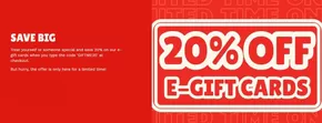 T.G.I. Friday's catalogue in Watford | 20% Off E-Gift Cards! | 2025-10-23T00:00:00.000Z - 2025-11-20T00:00:00.000Z