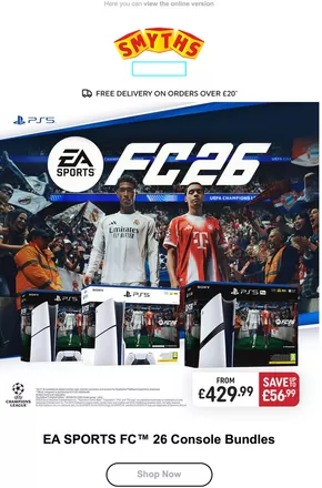 Smyths Toys catalogue in Norwich | Ea Sports Fc 26 Console Bundles | 2025-10-24T00:00:00.000Z - 2025-10-26T00:00:00.000Z