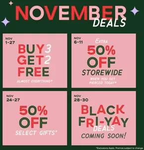 Claire's catalogue in Ashton-under-Lyne | November Deals | 2025-11-03T00:00:00.000Z - 2025-11-27T00:00:00.000Z