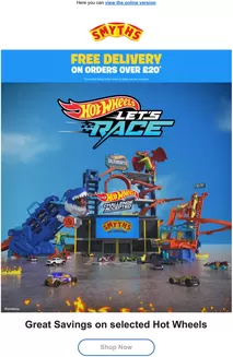 Smyths Toys catalogue in Solihull | Great Savings On Selected Hot Wheels | 2025-11-04T00:00:00.000Z - 2025-11-16T00:00:00.000Z