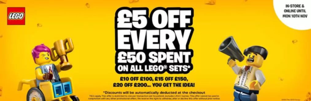 Smyths Toys catalogue in Solihull | £5 Off Every £50 Spent On All Lego Sets | 2025-11-06T00:00:00.000Z - 2025-11-15T00:00:00.000Z