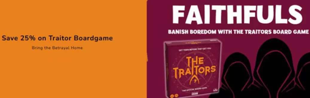 The Entertainer catalogue in Solihull | Save 25% On Traitor Boardgame | 2025-11-06T00:00:00.000Z - 2025-11-21T00:00:00.000Z