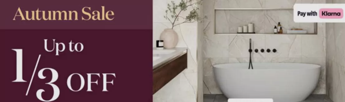 Topps Tiles catalogue in London | Autumn Sale Up To 1/3 Off | 2025-11-10T00:00:00.000Z - 2025-11-27T00:00:00.000Z