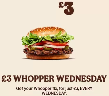 Burger King catalogue in Dunstable | £3 Whopper Wednesday | 2025-11-12T00:00:00.000Z - 2025-12-31T00:00:00.000Z