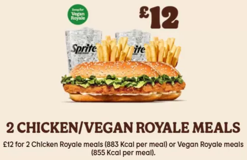 Burger King catalogue in Chorley | 2 Chicken/Vegan Royale Meals | 2025-11-12T00:00:00.000Z - 2025-12-31T00:00:00.000Z