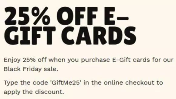 T.G.I. Friday's catalogue in Bolton | 25% Off E-Gift Cards | 2025-11-14T00:00:00.000Z - 2025-11-24T00:00:00.000Z