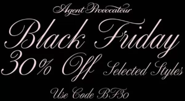 Agent Provocateur catalogue | Black Friday 30% Off Selected Styles | 2025-11-20T00:00:00.000Z - 2025-12-22T00:00:00.000Z