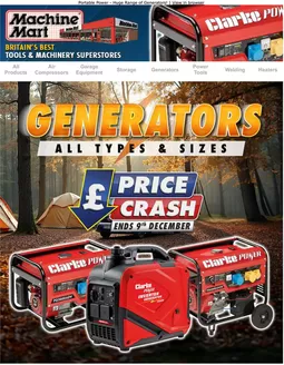 Machine Mart catalogue | Generators All Types & Sizes* | 2025-12-02T00:00:00.000Z - 2025-12-09T00:00:00.000Z
